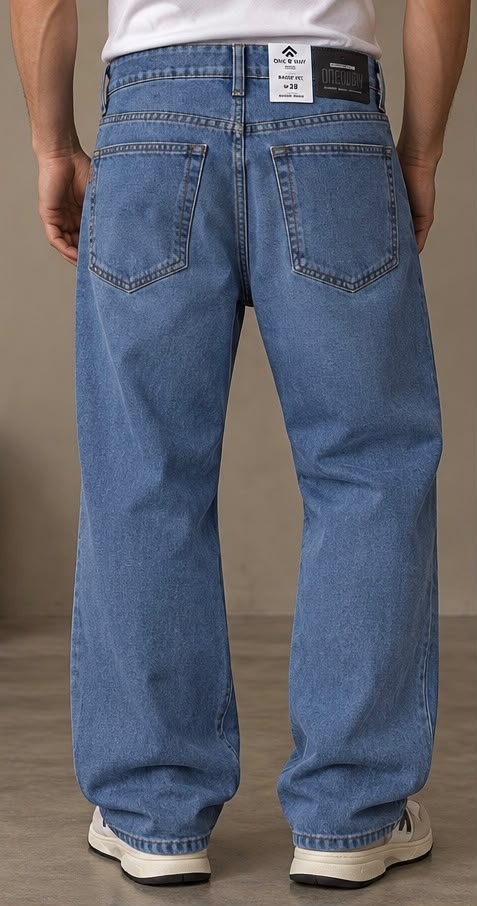 Pantalón Baggy de Mezclilla Premium