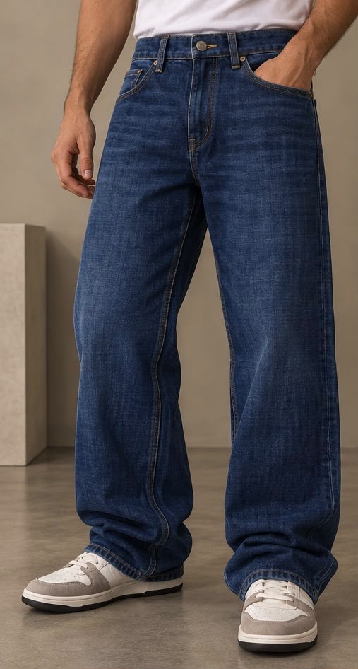 Pantalón Baggy de Mezclilla Premium