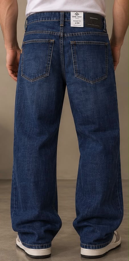 Pantalón Baggy de Mezclilla Premium