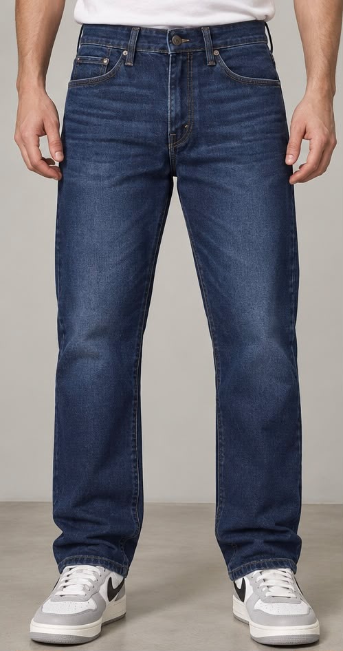 907 - Pantalón Corte Bota Azul Oscuro