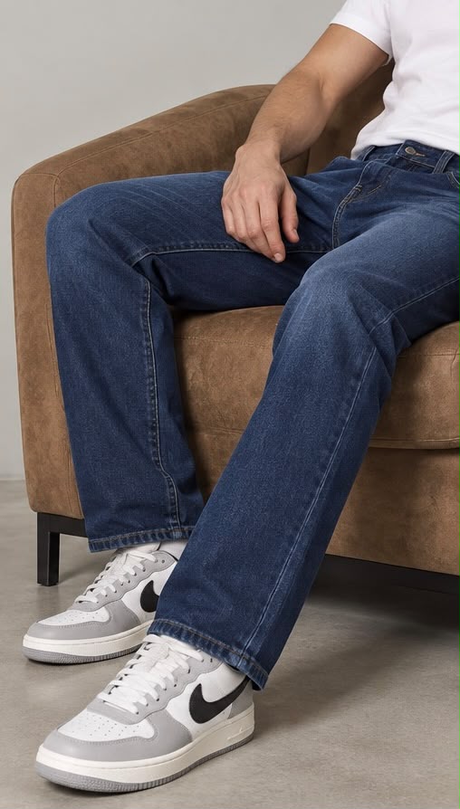 907 - Pantalón Corte Bota Azul Oscuro