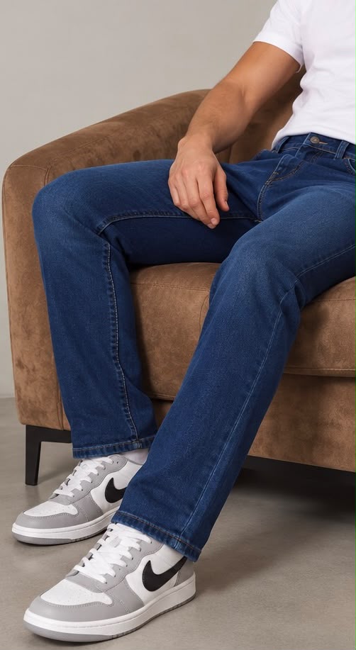 915 - Pantalón Corte Slim Azul Oscuro