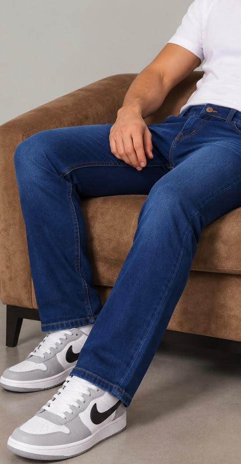 898 - Pantalón Corte Slim Azul Índigo