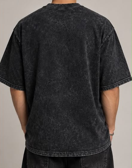 Playera Oversize Acid Wash 200 GSM | 100% Algodón | Premium