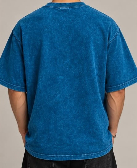 Playera Oversize Acid Wash 200 GSM | 100% Algodón | Premium