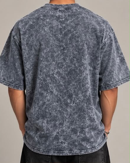 Playera Oversize Acid Wash 200 GSM | 100% Algodón | Premium