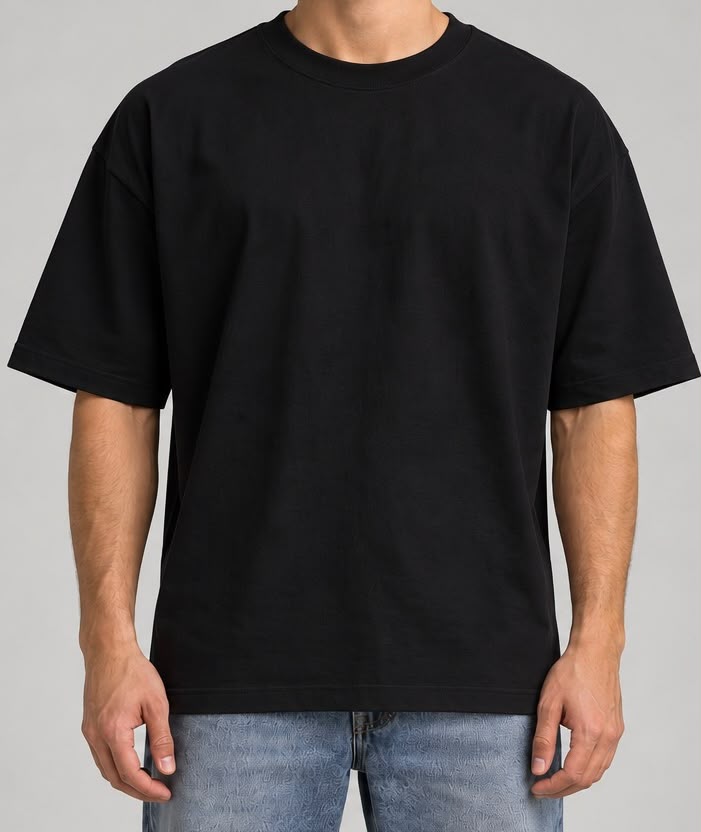 Playera Oversize Esencial 240 GSM | 100% Algodón | Premium