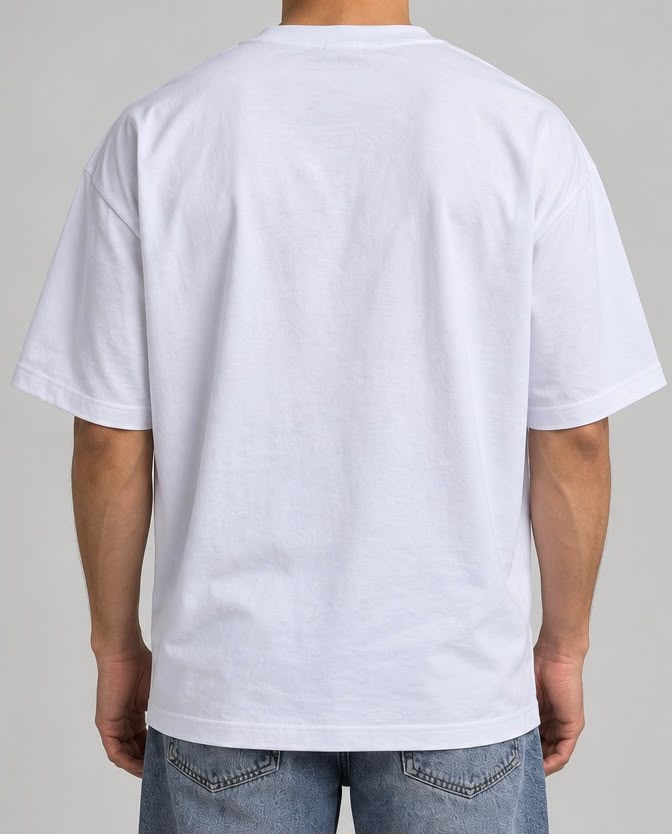Playera Oversize Esencial 240 GSM | 100% Algodón | Premium
