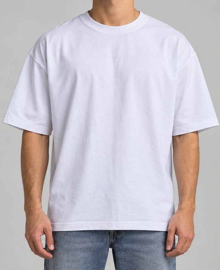 Playera Oversize Esencial 240 GSM | 100% Algodón | Premium