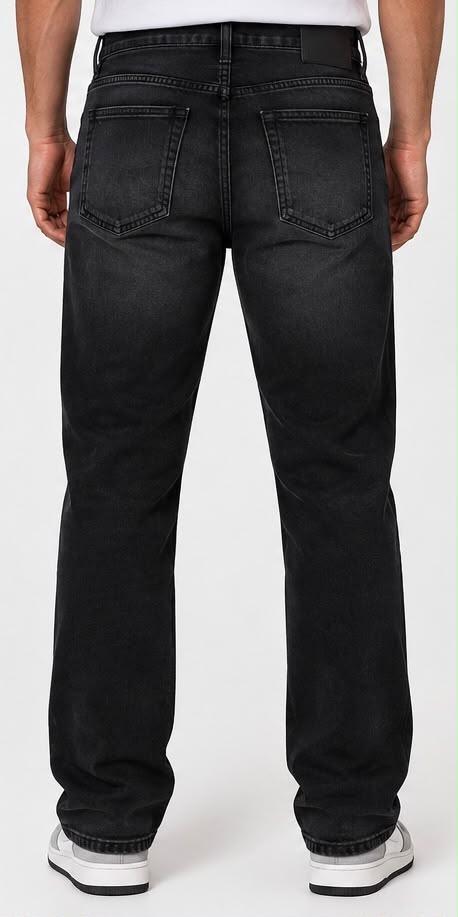 901 - Pantalón Corte Recto Efecto Deslavado